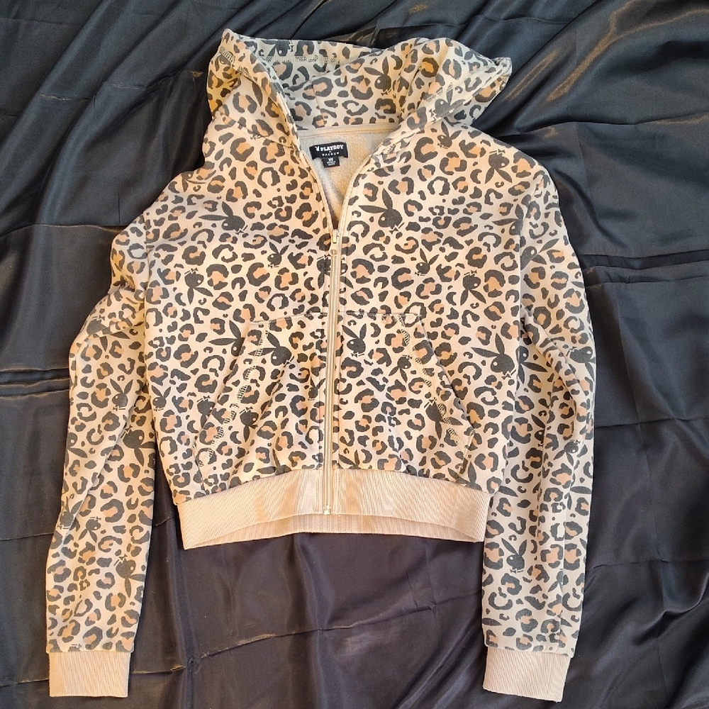 Pacsun X Playboy Leopard Print Hoodie